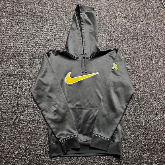 Nike Therma-Fit Hoodie Men’s Small Black Polyester NDSU Swoosh Athletic Pullover - Picture 1 of 7